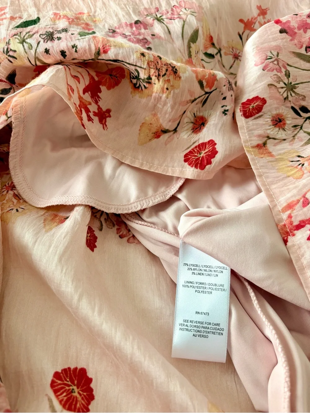 Taylor Floral Puff Sleeve Maxi Dress Pink Tiered Cottagecore Romantic Size 8 NWT
